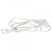Шнур з круглим вимикачем Brille P-2S transparent 1,8m
