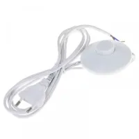 Шнур с круглым выключателем Brille P-2S white 1,8m