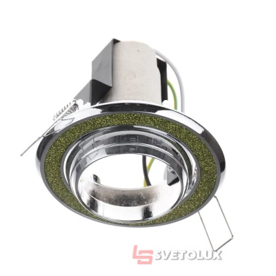 Светильник точечный поворотный RO-50D ShLIGHT GREEN/CHR Brille