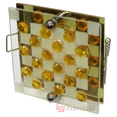 Точечный светильник Brille HDL-G120 PB/YELLOW