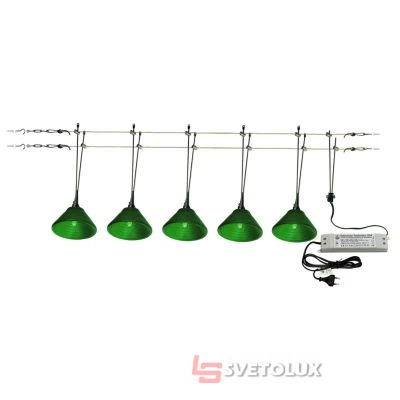 Светильник струнный Brille HTL-31/5x20W GREEN (система)