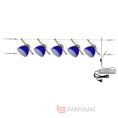 Светильник струнный Brille HTL-78/5 Blue (система)