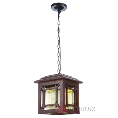 Люстра деревянная для кухни подвесная на один плафон BKL-249S/1 Brille