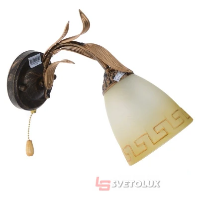 Бра настінне накладне з вимикачем флористика LK-150W/1 Brille