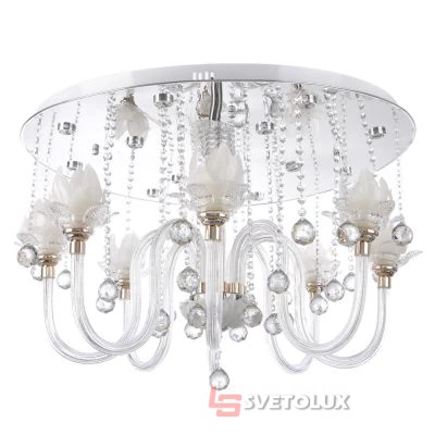Люстра Brille BCL-497S/8 E14 + LED WH