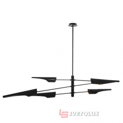 Люстра Brille BL-422S/6 E27 BK/G