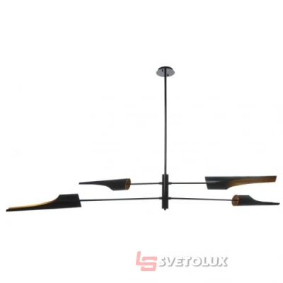 Люстра Brille BL-422S/4 E27 BK/G