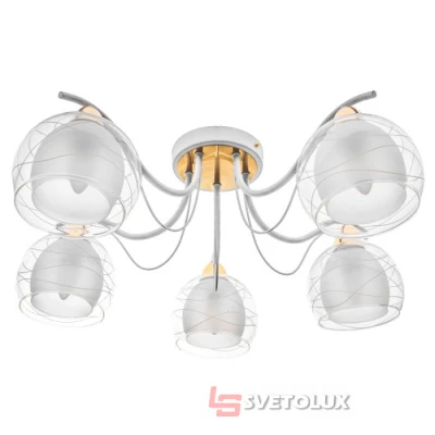 Люстра Brille LK-629S/5 E27 WT+FG