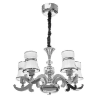Люстра Brille BKL-645S/5 E27 + LED 35W CW CH Люстра Brille BKL-645S/5 E27 + LED 35W CW CH