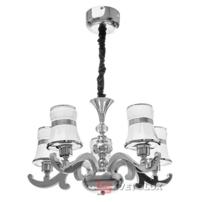 Люстра Brille BKL-645S/5 E27 + LED 35W CW CH