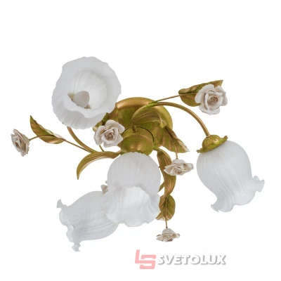 Люстра для натяжного потолка флористика на 4 плафона BKL-522S/4 E27 Brille