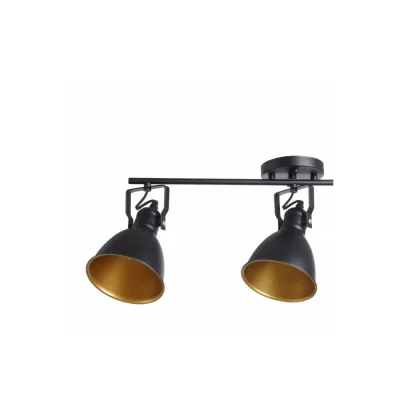 Спот Brille HTL-302/3 E27 BK/G