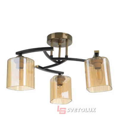 Люстра Brille LK-654S/3 E27 AB/BK