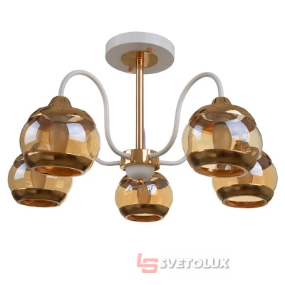 Люстра Brille LK-661S/5 E27 WH+FG