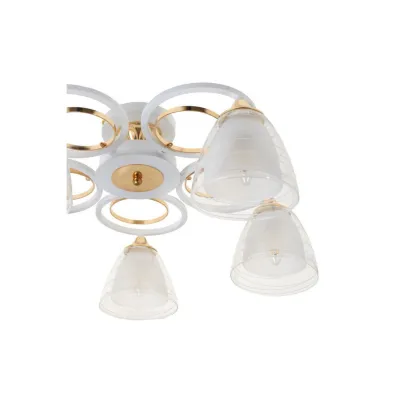 Люстра Brille LK-663S/5 E27 WH+FG