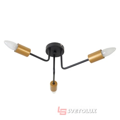 Люстра Brille BL-590S/3 E27 BK/G