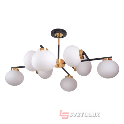 Люстра Brille BL-924S/8 E27 BK/G 