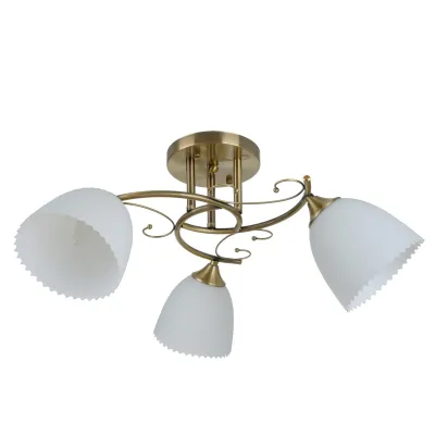 Люстра потолочная на 3 плафона LK-675S/3 E27 AB Brille