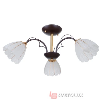 Люстра классическая LK-679S/3 E27 BK+FG Brille