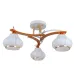 Люстра потолочная на 3 плафона LK-681S/3 E27 WH+FG Brille