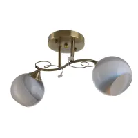 Люстра потолочная на 2 плафона LK-682S/2 E27 AB Brille Люстра потолочная на 2 плафона LK-682S/2 E27 AB Brille