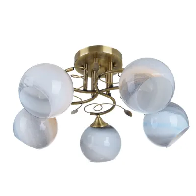 Люстра потолочная на 5 плафонов LK-682S/5 E27 AB Brille Люстра потолочная на 5 плафонов LK-682S/5 E27 AB Brille