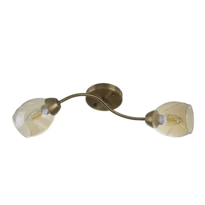 Люстра потолочная на 2 плафона LK-684S/2 E27 AB Brille Люстра потолочная на 2 плафона LK-684S/2 E27 AB Brille