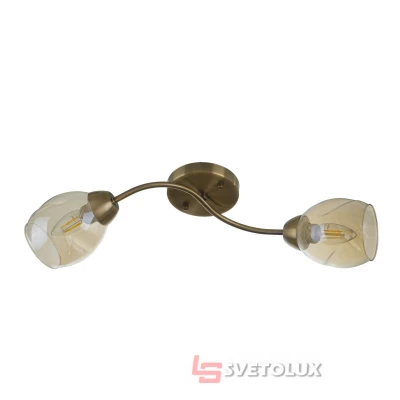 Люстра потолочная на 2 плафона LK-684S/2 E27 AB Brille
