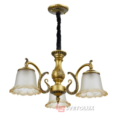 Люстра підвісна прованс BKL-686 S/3 E27 Бриль