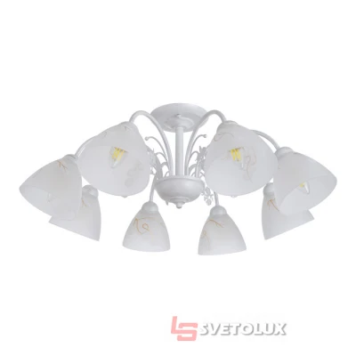 Люстра Brille LK-685S/8 E14 WH/SL 
