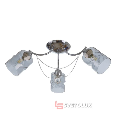 Люстра стельова 3 плафона LK-690S/3 E27 CH Brille