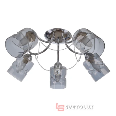 Люстра стельова на5 плафонів LK-690S/5 E27 CH Brille