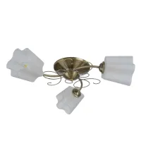 Люстра стельова на 3 плафона LK-692S/3 E27 AB Brille Люстра стельова на 3 плафона LK-692S/3 E27 AB Brille