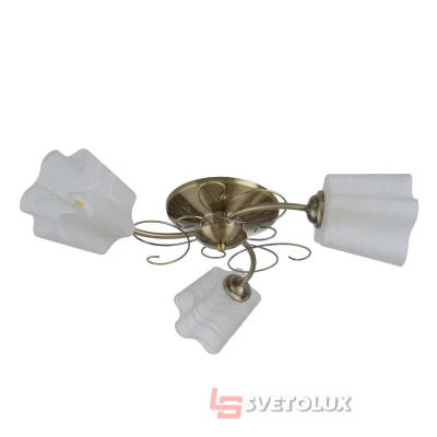 Люстра стельова на 3 плафона LK-692S/3 E27 AB Brille