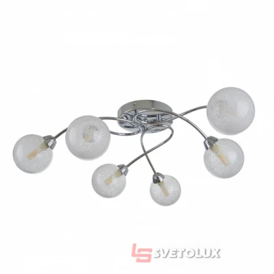 Люстра потолочная галогенная в спальню G9 40W CH (LK-693C/6) Brille