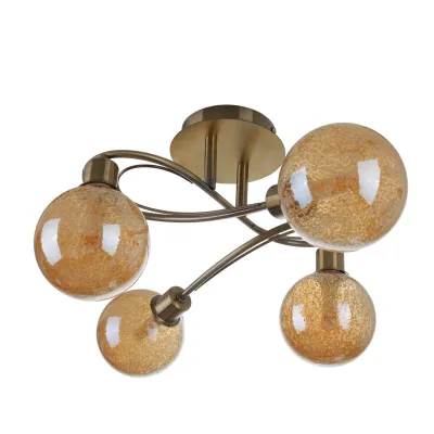 Люстра потолочная галогенная на 4 плафона LK-694C/4 G9 AB Brille Люстра потолочная галогенная на 4 плафона LK-694C/4 G9 AB Brille