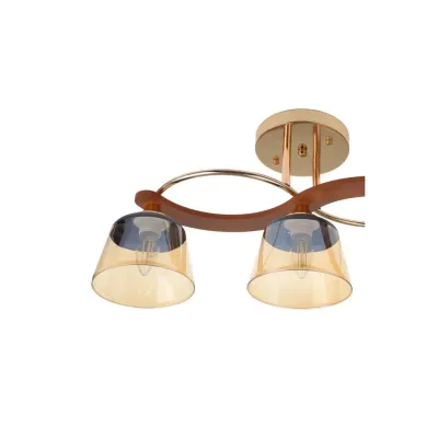 Люстра на 3 плафони золотиста LK-704S/3 E27 FG Brille