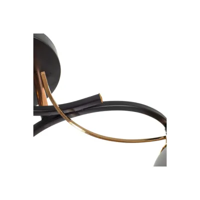 Люстра на 3 плафона LK-710S/3 E27 BK+FG Brille