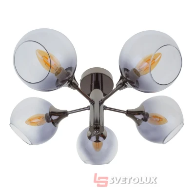 Люстра LK-720S/5 E14 BK+CH