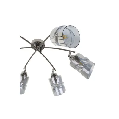 Люстра на 6 лампочек LK-723S/6 E27 BK + CH