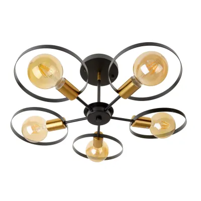 Люстра BL-789S/5 E27 BK+FG