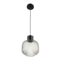 Люстра подвес с рельефным плафоном BR-01 476S/1 E27 SBK