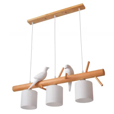 Люстра Brille BR-01 601S/3 E27 Wood/WH Люстра Brille BR-01 601S/3 E27 Wood/WH