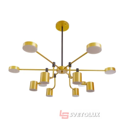 Світлодіодна люстра BR-01 622S/12 LED 84W WW+NW+CW BK/G