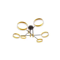 Світлодіодна люстра BR-01 630C/6 LED 72W WW+NW+CW BK/G Brille