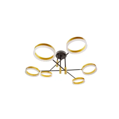 Светодиодная люстра BR-01 630C/6 LED 72W WW+NW+CW BK/G Brille Светодиодная люстра BR-01 630C/6 LED 72W WW+NW+CW BK/G Brille