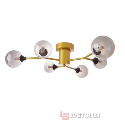 Стельова люстра BR-01 635c/6 G9 G/GY Brille