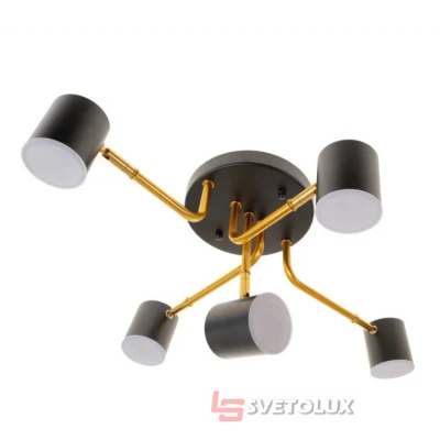 Светодиодная люстра BR-01 638C/5 LED 30W BK/G Brille