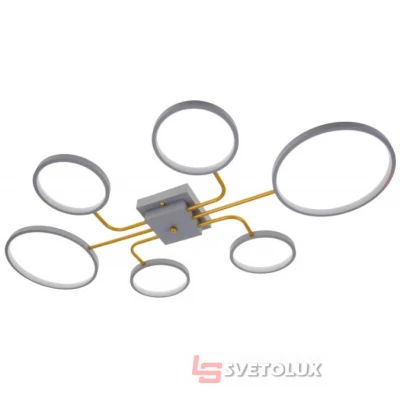 Светодиодная люстра BR-01 640C/6 LED 40W WW+NW+CW GY Brille
