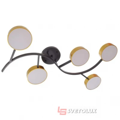 Світлодіодна люстра BR-01 642C/5 LED 75W BK/G Brille